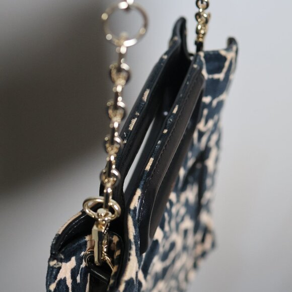 RARE 🔥- Maje Small Leopard Print Handbag Gold Chain Strap - Picture 6 of 9